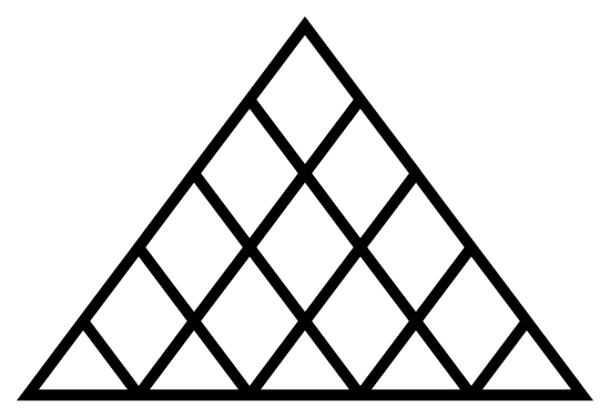 Louvre pyramid icon